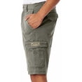 thumbnail image 3 of UNIONBAY Mens Midweight Flex Waist Cargo Shorts (Military, 34), 3 of 4