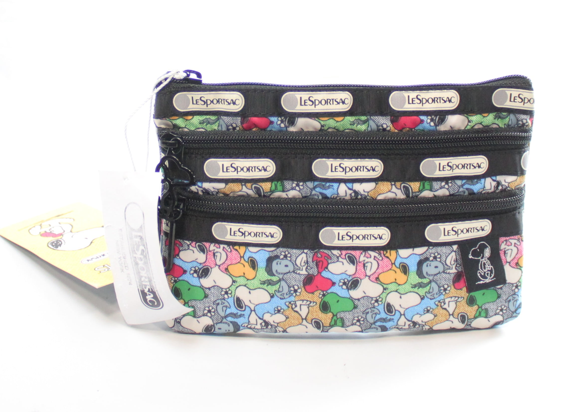 LeSportsac 3 Zip Cosmetic Case (Snoopy Mini)