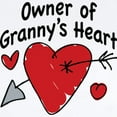 thumbnail image 2 of CafePress - OWNER OF GRANNY's HEART Infant Bodysuit - Baby Light Bodysuit, Size Newborn - 24 Months, 2 of 4