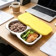 thumbnail image 5 of Leodye 1PCS Stainless Steel Bento Box with Silicone Leakproof Lid, Reusable Food Container, Meal Prep Lunch Box for office and Travel Carry - 5.51 x 3.34 x 1.37 in, 5 of 6