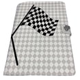 thumbnail image 2 of PKQWTM Racing Flag Book Cover Book Protector Book Sleeve Book Pouch Book Bag 6x9 inch, 2 of 4