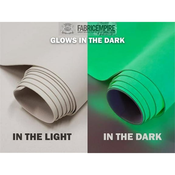 Vinyl Upholstery Glow In The Dark Polyurethane Faux Leather Crafting Fabric 54" Wide Sold By The Yard
