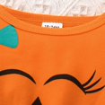 thumbnail image 4 of POINTERTECK Robe de Fête en Tulle à Manches Longues pour Enfants, Tout-Petits, Filles, Imprimé Citrouilles, Orange 24M, 4 of 7