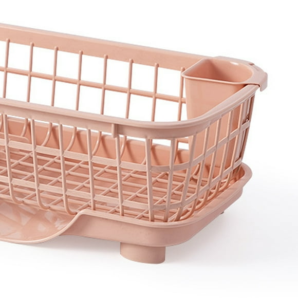 Kitchen Drying Rack Small Dish Drying Rack Dish Racks For Kitchen Counter Dish Drying Rack Fast Drainage Detachable Base Drainboard Design Strong Plastic Dish Drainer For Dish Fork