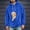Blue, variant on Wovilon Men's Pet Pouch Hoodie, Long Sleeve Pullover with Kangaroo Pocket and Drawstring, Loose Fit Solid Color for Fall Winter