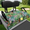 thumbnail image 4 of XYZCANDO Tropical Bigfoot Golf 2-Seat Golf Cart Seat Cover | Non-Slip Washable Terry Cloth with 4 Pockets | Universal Fit Gift for Golf Lovers, 4 of 7