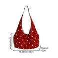 thumbnail image 2 of Hsqqdc Polka Dot Pattern Shoulder Bag, Large Capacity Casual Tote Hasp Handbag, 2 of 7