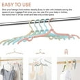thumbnail image 4 of Tyeign Retractable Travel Hangers 4-Pack Foldable Plastic, 3-Stage Compact Tie Rack for Suitcase Dorm Closet, Lightweight 0.6 Lb Set for Coats Shirts Delicates, 10*Hook, 4 of 9