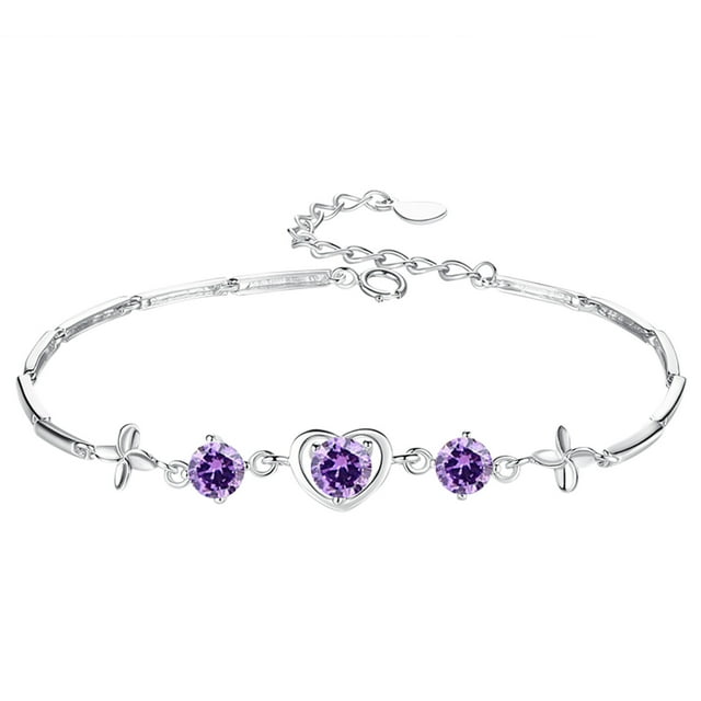 Forma de Corazón Regalo Una Amiga Novia Estudiante Envía Pulsera Pulseras