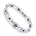 thumbnail image 1 of Justharion Trendy Bracelet Lodestone Fashion Accessory Men Titanium Steel Bangle, 1 of 6