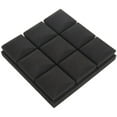 thumbnail image 4 of 2Pcs 25X25X5cm Wallpaper Sticker Practical Acoustic Foam Panel Sound Stop Absorption Sponge Solid Sponge (Black),2 x Soundproof Sponge,Black, 4 of 8