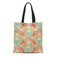 thumbnail image 1 of NUDECOR Sac Fourre-Tout en Toile Motifs Boho Cottage Collection Moderne Bohème Fleur Paisley Cercle Sac Réutilisable Épaule Courses, 1 of 1