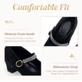 thumbnail image 3 of Girls Dress Shoes Glitter Sparkle Princess Shoes Low Heels Toddler Mary Jane Pumps Cute Kids Footwear School Wedding Party Birthday for Little/Big Kid, 3 of 6