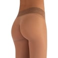 thumbnail image 5 of Calzitaly Seamless Sheer Tights with Comfortable Waistband, 15 Dernier Pantyhose(L-XL, NATURALEVENICE), 5 of 8