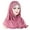 Pink, variant on Pink Headband for Women's Eid Al Fitr Colored Forehead Bright Scarf Hat Muslim Headband