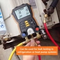 thumbnail image 7 of Digital Manifold Meter Refrigeration Compression Gauge Digital Pressure Tonometer Vacuum Pressure Temperature Test Air-Condition ,Accurate and Precise Gauges, 7 of 7