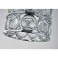 thumbnail image 5 of Bethel Chrome Metal Frame Single Pendant Light With Clear Magnifying Glass, 5 of 6