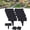 Black, variant on Imitation Stone Garden Fence, Plastic Garden Retaining Edging Fence, Interlocking Landscape Edging, for Flower Bed Path Lawn, Outdoor Landscape Decor Panels (Gray,10 Pcs)