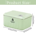 thumbnail image 3 of Meiix Stainless Steel Stackable Lunch Box Leakproof Thermal Food Container for Student School Office Commute Green, 3 of 9