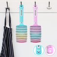 2 Pack Detangling Brush Getting Knots Out without Pain Adds Shine and