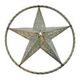 thumbnail image 1 of Farmhouse Country Galvanized 3D Star With Cut Out Scrolls Metal Circle Art Hanging - Indoor, Outdoor - Rusty Paint Rustic Design, 1 of 4