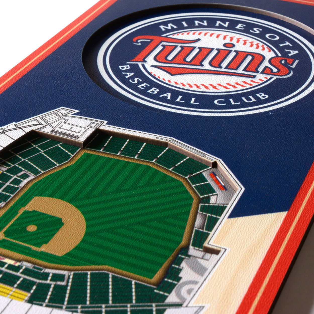 YouTheFan MLB Minnesota Twins 3D Stadium Banner 6x19
