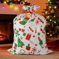 thumbnail image 2 of Pack of 3 – 56x36 in Extra Large Christmas Gift Bags with Drawstring – Jumbo Multicolor Plastic Candy Sacks for Holiday Gifts, Parties & Festive Wrapping, 2 of 5