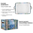 thumbnail image 2 of Yayeee 2 Pack Canvas Storage Basket with Handles for Shelves Fabric Bins Closet Organizer, Sea Window, 2 of 8