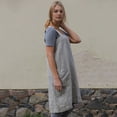 thumbnail image 5 of ZenCart Women Bib Apron X Shape Back Bandage Design Wide Strap Large Pocket Apron Dress Kitchen Cooking Cleaning Tools, 5 of 8