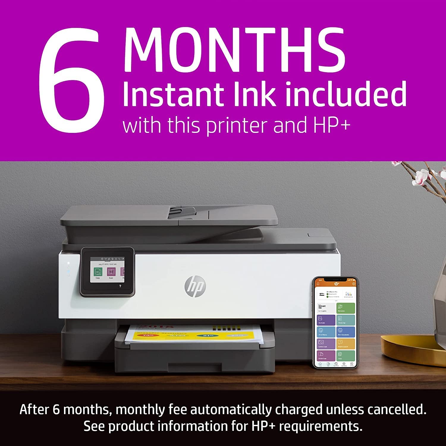 OfficeJet Pro 9018e Wireless Color All-in-One Printer with Bonus 6 Months Instant Ink with + (1G5L5A) - image 3 of 21