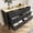 Black, variant on ZOSQUARE 6 Drawer Dresser for Bedroom, Modern Green Dresser with Wood Top and Gold Knobs, Chest of drawers for Bedroom, Living Room, Hallway