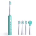 thumbnail image 1 of Cepillo de dientes eléctrico, cepillo de dientes eléctrico recargable para blanquear el cepillo de dientes eléctrico sónico con 5 modos 4 cabezales de cepillo USB de carga rápida IPX7 a prueba de agua Xemadio CZMR-HQ164, 1 of 6