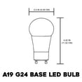 thumbnail image 3 of Sunlite GU24 Base LED Bulb, Dimmable, 10 Watt (60 W Equivalent), CFL Replacement, 4000K Cool White, 800 Lumens, 15000 Hour Life Span, 3 of 6