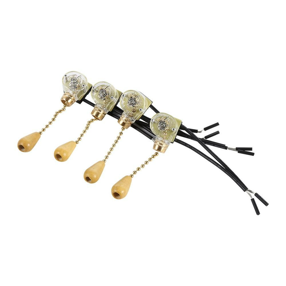 Ccdes Pull Chain Switch,4Pcs Universal Home Ceiling Fan Lamp Wall Light