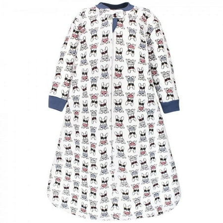 UPC: 0660168182378 | Hudson Baby Infant Boy Premium Quilted Long Sleeve Sleeping Bag and Wearable Blanket French Dog 18-24 Months