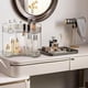 thumbnail image 3 of Organizador de Esquina para Mostrador de Baño, 2 Niveles, Organizador de Maquillaje, Bandeja de Perfume, Cosméticos Estante de Maquillaje para Tocador, Estante de Especias para Cocina, 3 of 7