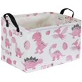 thumbnail image 1 of Cesta de almacenamiento Sanjiaofen Pink Dinosaur 38 x 23 x 25 cm, 1 of 6