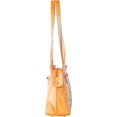thumbnail image 4 of Sishka Womens Hand Painted Vibrant Orange Leather Shoulder Bag – Stylish Bag for Work, Travel & Daily Use, 4 of 7