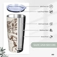 thumbnail image 6 of Kll Western Desert Cowboys3 Stainless Stainless Steel Vacuum Insulated Coffee Cup 20 Oz Lids And Straws,1 Metal Straws,1 Cleaning Brush, 6 of 9