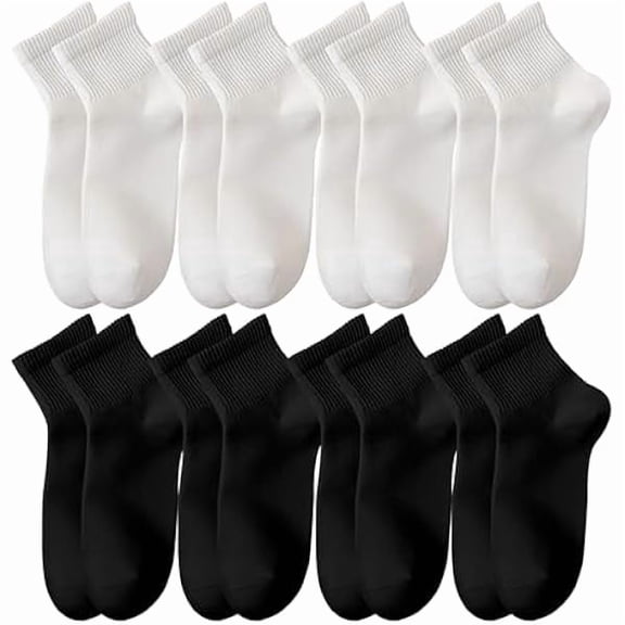 Eryueer Womens Crew Ankle Socks 8 Pairs Thin Cotton Athletic Casual Socks for Women Gym Running Sports