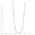 thumbnail image 2 of Auriga Fine Jewelry Mother's Day Gift 14K White Gold 4-5mm Pearl 8-station Necklace 16inch for Women, 2 of 4