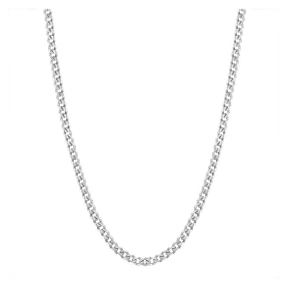 TechWave Women's Fashion 18 Inch Stainless Steel Necklace Silver Neck Chain Without Pendant Silver Chain Necklace For Women Chain Name Necklace Couples Necklace Heart Custom Locket Necklace Custom