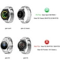 thumbnail image 3 of GoldCherry For Galaxy Gear S2 Classic 42mm Bands,Stainless Steel Smart Wrist Bands Metal Replacement Straps Business Wristband Bracelet for Samsung Galaxy Active/Gear S2 Classic SM-R732(Gold), 3 of 7