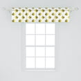 thumbnail image 2 of Ambesonne Honey Bee Window Valance, Graphical Flying Insects, 54" X 12", Yellow Charcoal Grey, 2 of 3