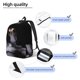 thumbnail image 3 of Balery Black Cobra Snake Mochila Clásica Impresa Básica para Viaje, Mochila Escolar Resistente al Agua, Mochila de Lona con Correas Ajustables-Medium, 3 of 5