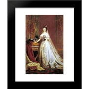 Queen Elisabeth of Hungary and Bohemia 20x24 Framed Art Print by Bertalan Szekely
