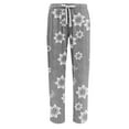 thumbnail image 4 of Hearthz Halloween Mens Flannel Pajama Pants Plush Fuzzy Men's Fleece Sweatpants Warm Cozy Pj Bottoms Lounge Pants Cute Pj Pants, 4 of 5