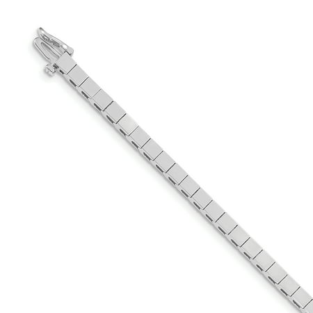 14k White Gold Holds up to 43 3mm Stones Add-A-Diamond Tennis Bracelet (Best Fake Diamond Tennis Bracelet)