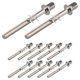 thumbnail image 3 of 12pcs Drum Tension Rods Tension Screws Bass Drum Screws Set M5x50MM, 3 of 5