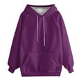 thumbnail image 7 of hotojiny Fall Hoodies for Women Lightweight Long Sleeve Oversized Sweatshirt Loose Fit Solid Warm Tunic Tops with Pockets, 7 of 7